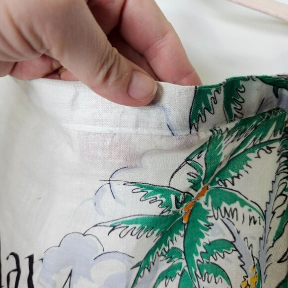 Vintage Carole Little Saint-Tropez West Tropical Print Skirt‎ 70s 80s Tiered 8 - Picture 9 of 15